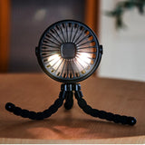 Portable Clip-On Stroller Fan for Baby – USB Rechargeable, 3 Speeds